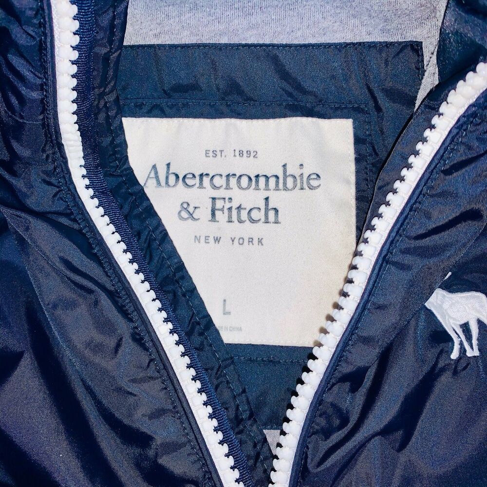 Abercrombie Fitch Vintage Rare Windbreaker Dun Brook Jacket Nylon L - Picture 8 of 9